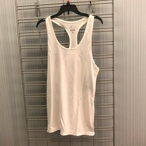 White Nike Dri-Fit tank top